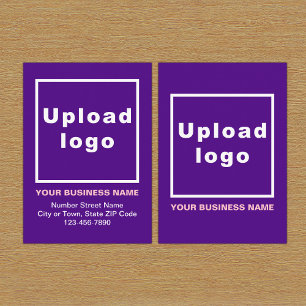 Business Purple Enclosure Card
