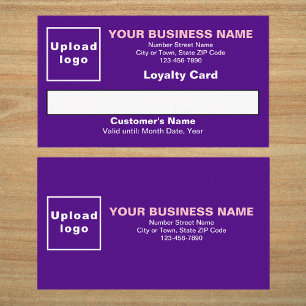 Business Purple Flat Loyalty Card