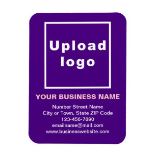 Business Purple Flexible Photo Magnet