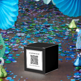 Business QR code | Black & White Favour Box