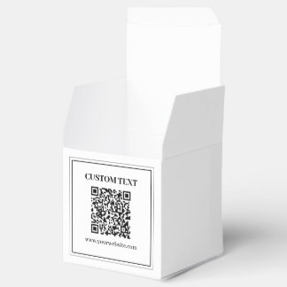 Business QR code | Black & White Favour Box