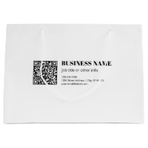 Business QR code & Editable Retro-Modern Text