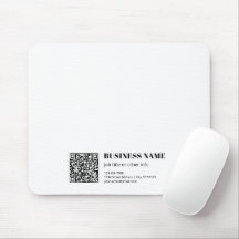 Business QR code & Editable Retro-Modern Text