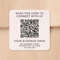 Business QR Code Pink