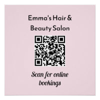 Business QR Code Promotional Custom Beauty Salon