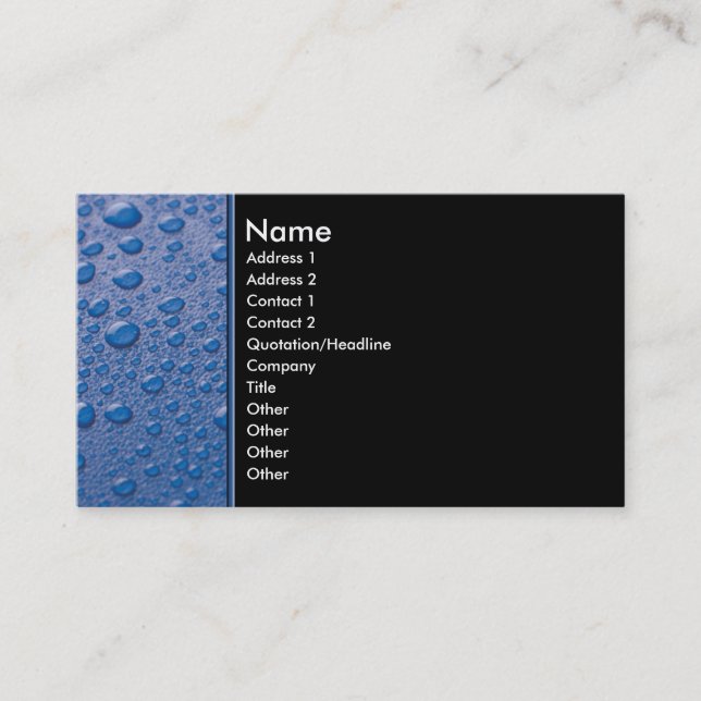 business_rain business card (Front)