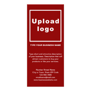 Business Red Rack Card
