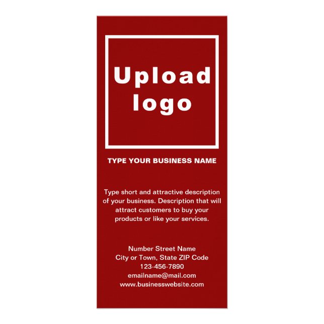 Business Red Rack Card (Front)