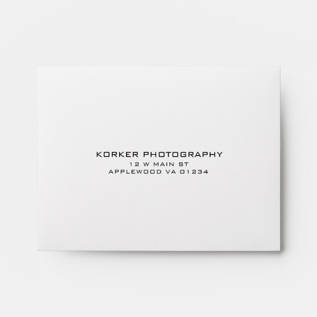 Business Reply RSVP Your Return Address Response Envelopes (Front)