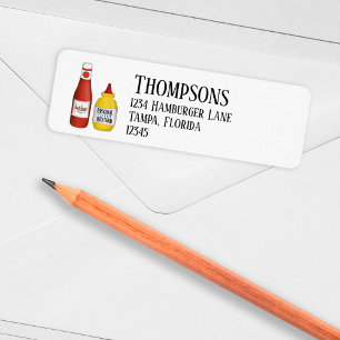 Business Return Address Ketchup and Mustard