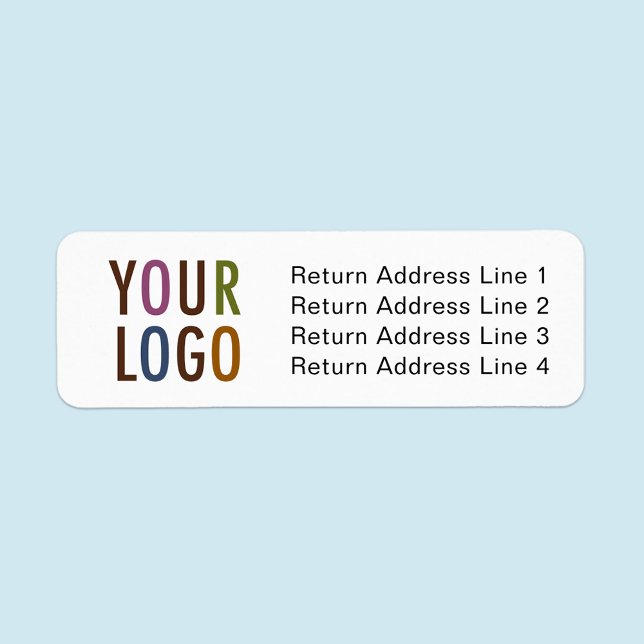 Business Return Address Labels with Company Logo (MISOOK Return Address Label with Logo)