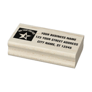 Business Return Address   Professional Custom Logo Rubber Stamp