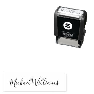 Business Return Address   Professional Logo Modern Self-inking Stamp
