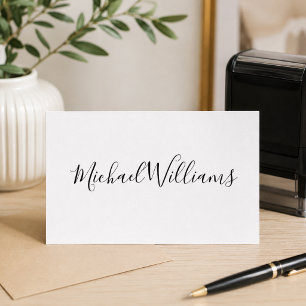 Business Return Address Professional Logo Modern Self-inking Stamp