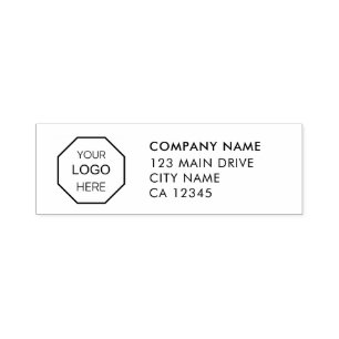 Business Return Address   Professional Modern Self Self-inking Stamp