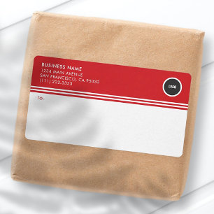 Business Round Logo Mailing Shipping Labels