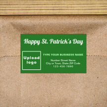 Business Saint Patrick Green Rectangle Sticker