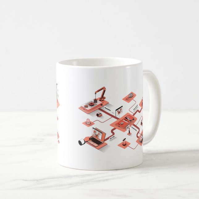 Business Scaling Coffee Mug (Front Right)