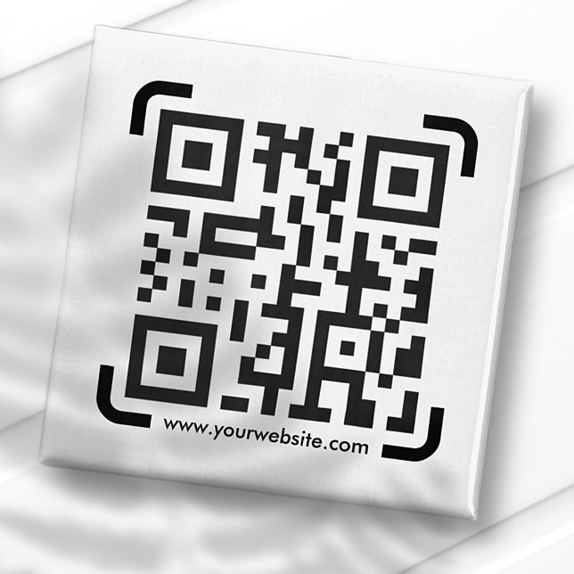 Business Scan Me QR Code Website Modern Simple Magnet (Creator Uploaded)