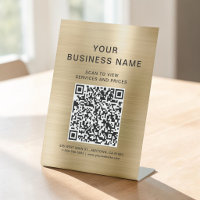 Business Scan To Connect Gold QR Code
