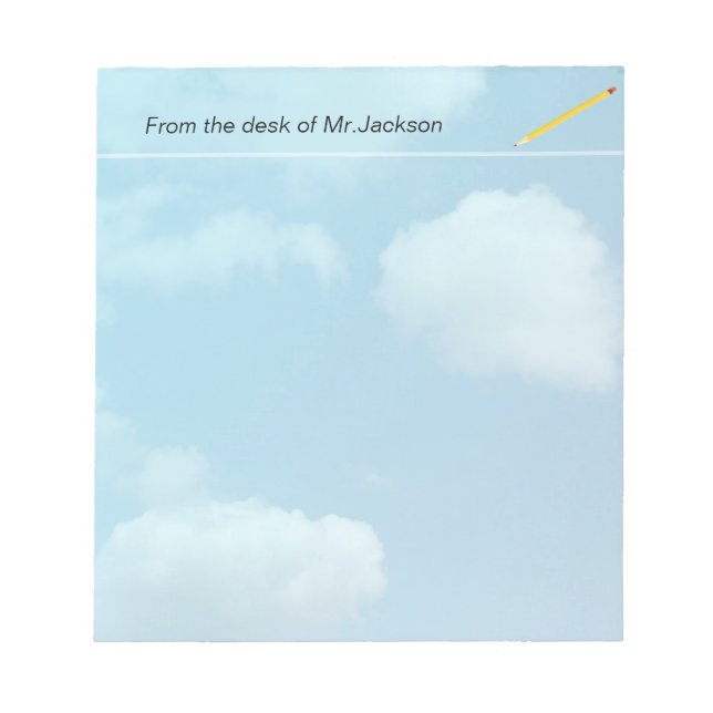 Business, school, office, home note pad (Front)