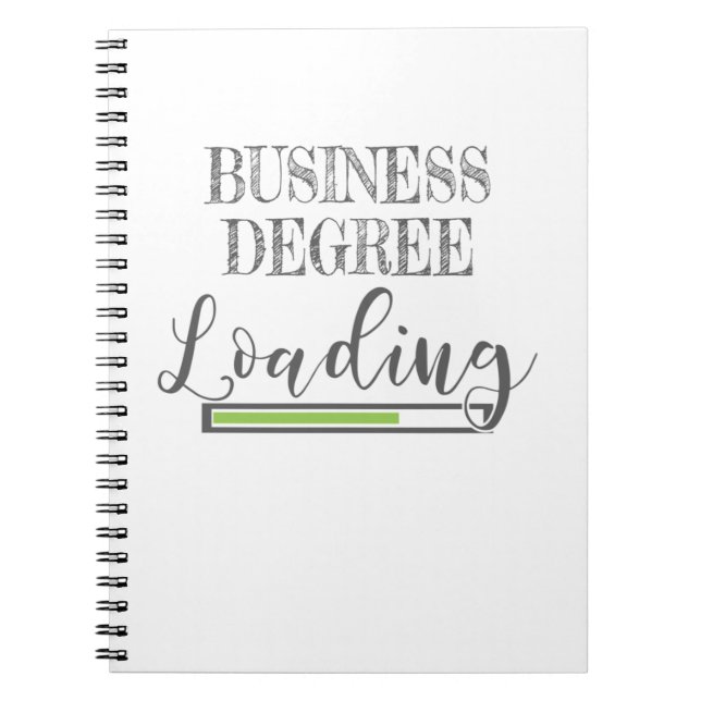 Business School Student Gift Business Degree Loadi Notebook (Front)