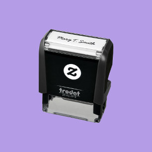 Business Script Cursive Signature Name Template Self-inking Stamp