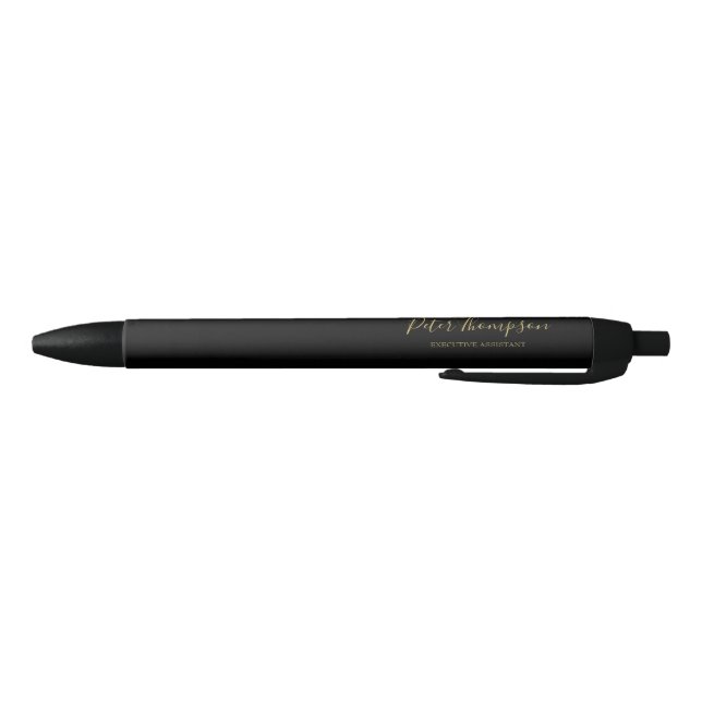 Business Script Elegant Signature Black Ink Pen (Bottom)