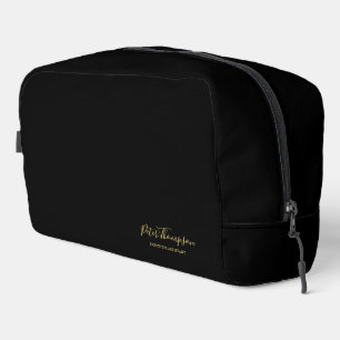 Business Script Elegant Signature  Dopp Kit