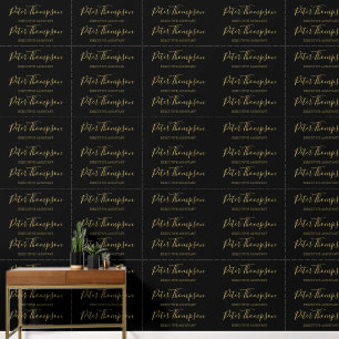 Business Script Elegant Signature Office Wallpaper