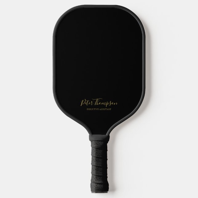 Business Script Elegant Signature  Pickleball Paddle (Front)