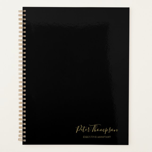 Business Script Elegant Signature  Planner (Front)
