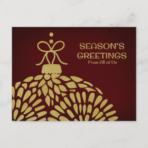 Business Season's Greetings From All of Us Card