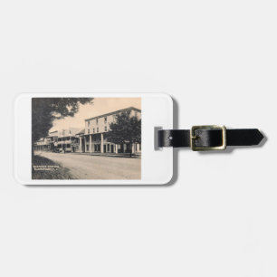 Business Section, Blairstown, NJ Vintage Postcard Luggage Tag