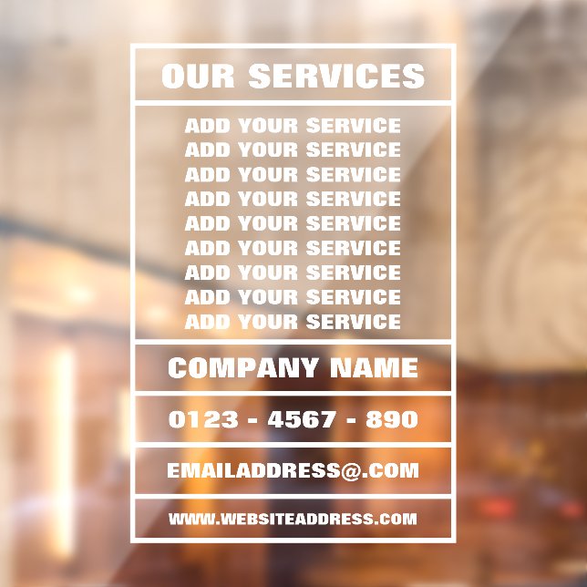 Business Services and Information (Sheet 2)
