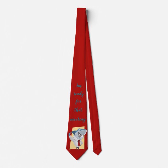 Business Shark, Power Red Tie (Front)