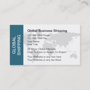 Business Shipping Business Cards