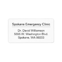 Business Shipping Label