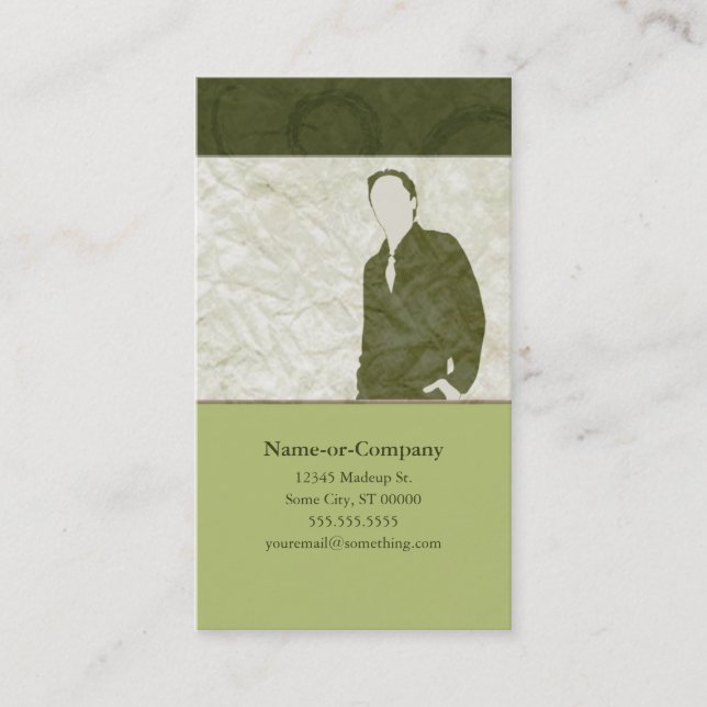 business silhouettes card (Front)