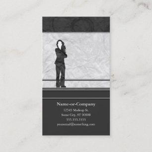 business silhouettes card