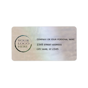 Business simple custom logo holographic label
