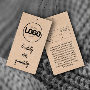 Business Size Label Clothing Price Hang Tag