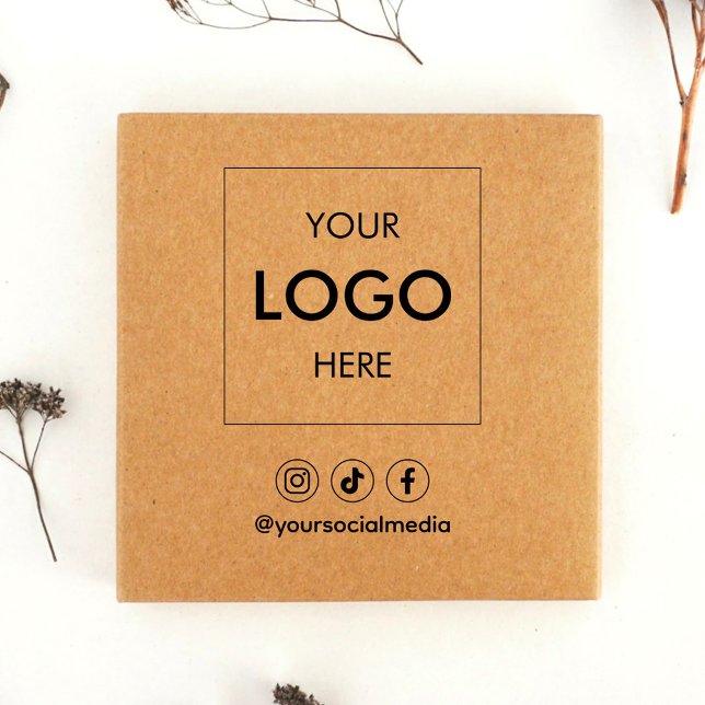 Business Social Media Logo Self-inking Stamp (Creator Uploaded)