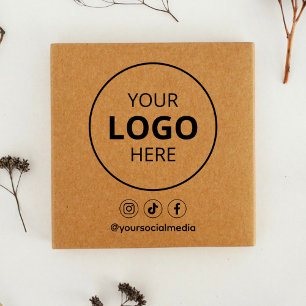 Business Social Media Logo Self-inking Stamp