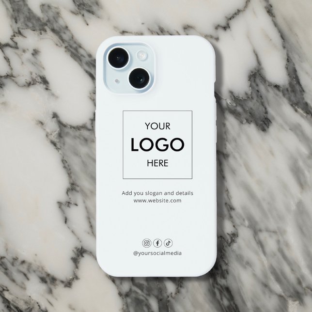 Business Social Media White iPhone 15 Case (Creator Uploaded)