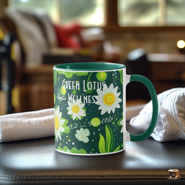 Business Spa and Wellness Vibrant Cactus & Flower Mug (Creator Uploaded)