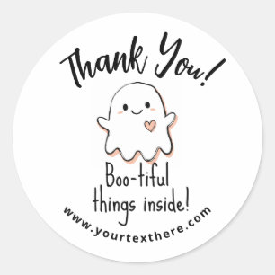 Business Sticker - Friendly Ghost Thank You
