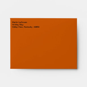 Business Stylish Burnt Orange Envelope