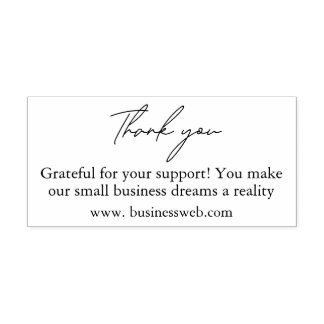 Business support thank you self-inking stamp