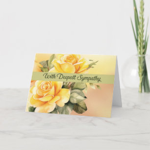 Business Sympathy Condolences From Group Roses Card